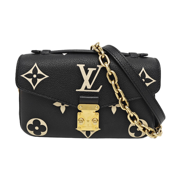 MÉTIS EAST WEST Monogram Calfskin Black