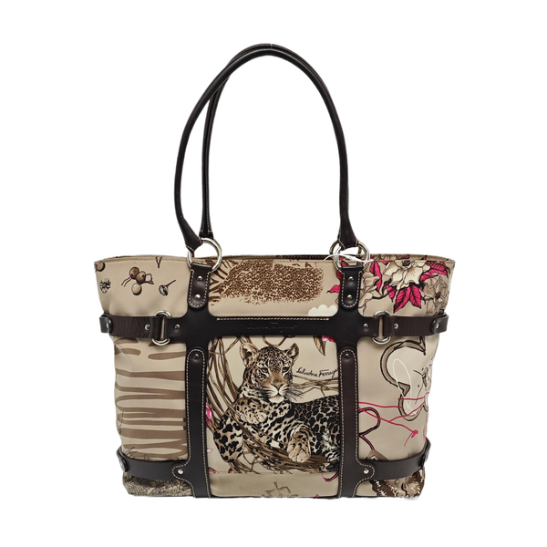 Nylon Tote Bag Gray