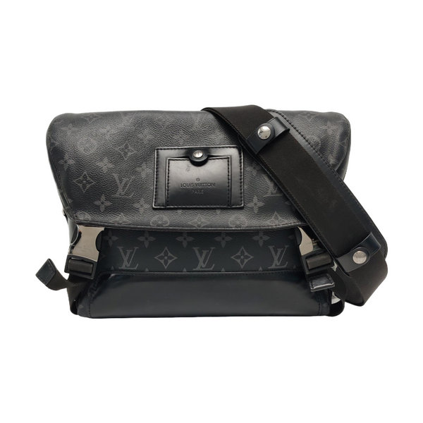 VOYAGER PM Monogram Coated Canvas Black