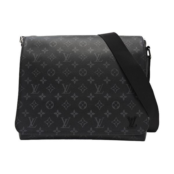 DISTRICT MM Monogram Coated Canvas Black
