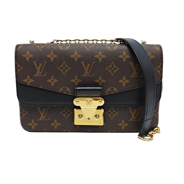 MARCEAU Monogram Coated Canvas Brown