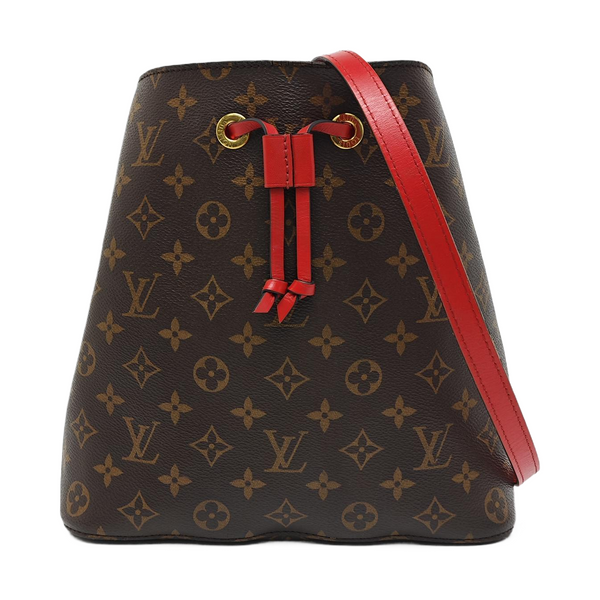 NÉONOÉ MM Monogram Coated Canvas Brown