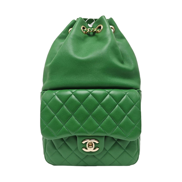 IN SEOUL Quilted Lambskin Green
