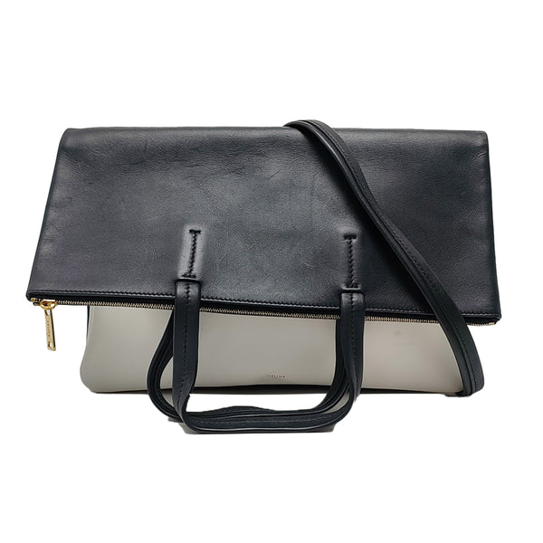 Calfskin Shoulder Bag Black