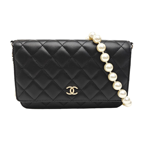 WOC Quilted Lambskin Black