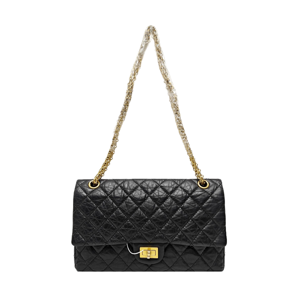 2.55 227 (jumbo) Quilted Calfskin Black