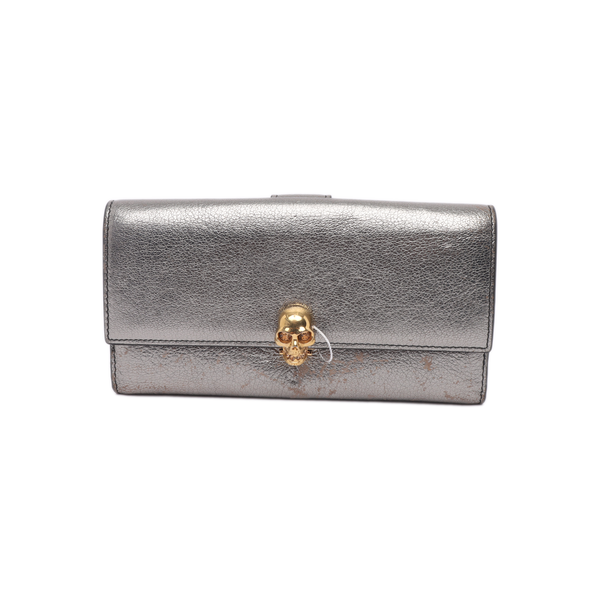 Calfskin Wallet Gray