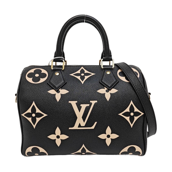 SPEEDY 25 Monogram Calfskin Black