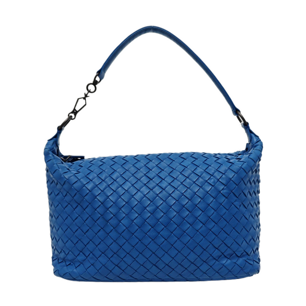 Lambskin Top Handle Bag Blue