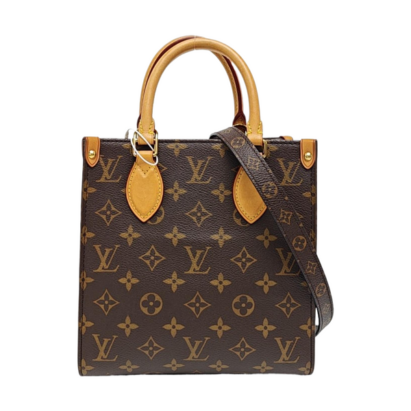 SAC PLAT BB Monogram Coated Canvas Brown