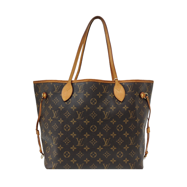 NEVERFULL MM Monogram Coated Canvas Brown