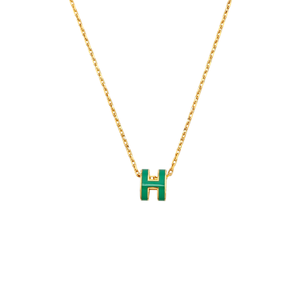 Pop H Metal Gold Necklace