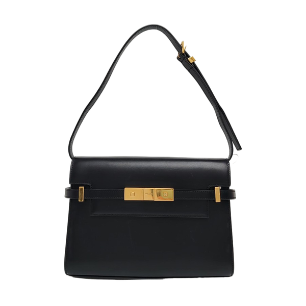 Authenticated pre-owned MANHATTAN Small Calfskin Black - Shoulder Bag at Looply