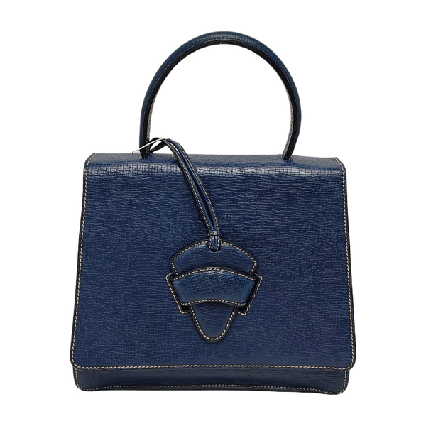 Authenticated pre-owned Barcelona Calfskin Blue - Top Handle Bag at Looply