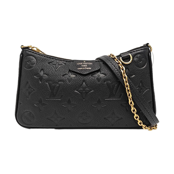 EASY POUCH ON STRAP Monogram Calfskin Black