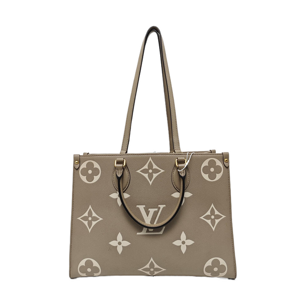 ONTHEGO MM Monogram Calfskin Gray