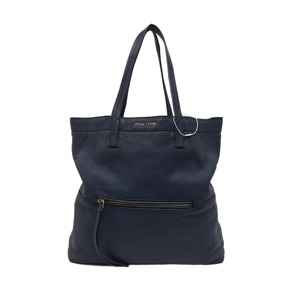 Calfskin Tote Bag Blue