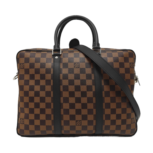PORTE-DOCUMENTS PM Damier Ebene Coated Canvas Brown