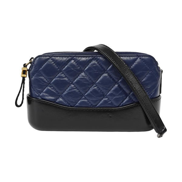 GABRIELLE Mini Quilted Calfskin Blue