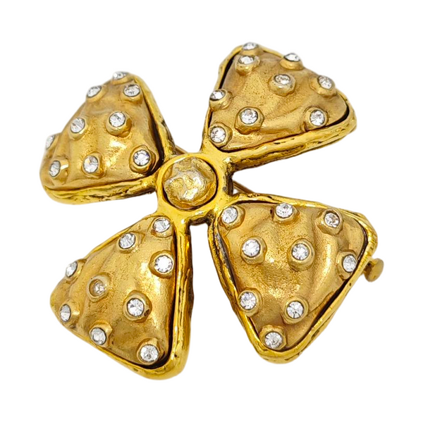 Broche Vintage Metálico Dorado