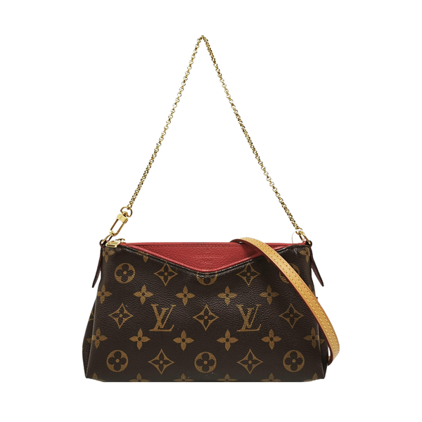 PALLAS Monogram Coated Canvas Brown