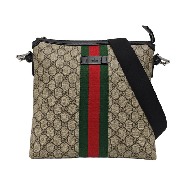 GG Supreme Monogram Coated Canvas Black