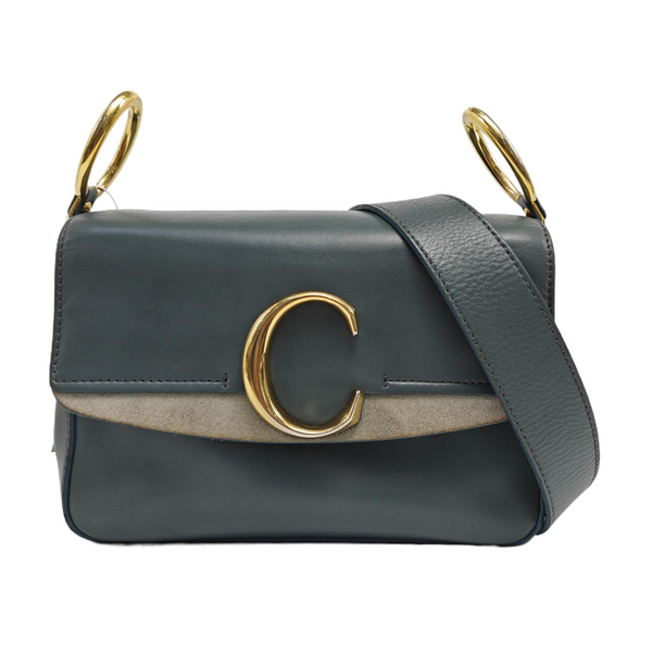 Chloé C Small Calfskin Blue