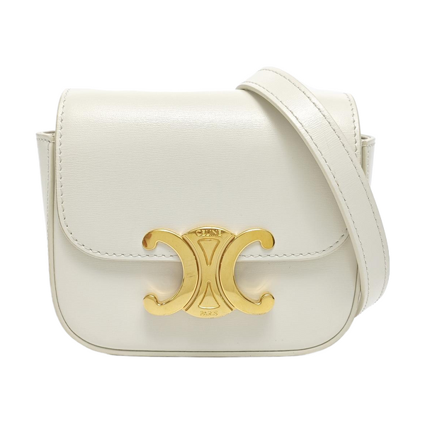 TRIOMPHE Mini Calfskin White