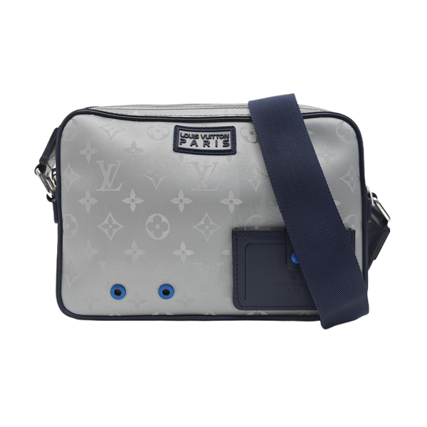 ALPHA Monogram Coated Canvas Silver