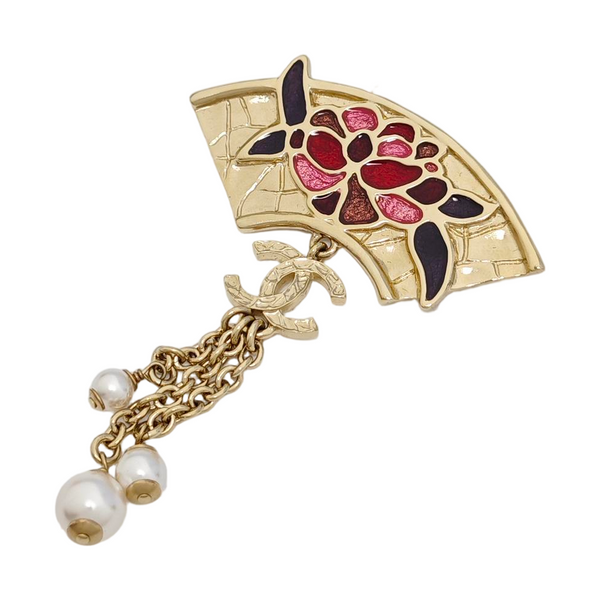 Metal Gold Brooch
