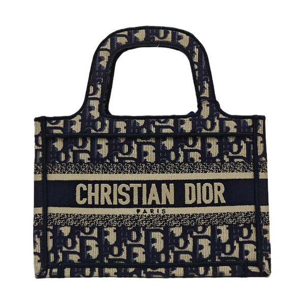 Book Tote Mini Canvas Blue