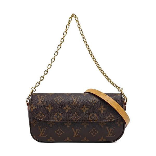 IVY Monogram Coated Canvas Brown