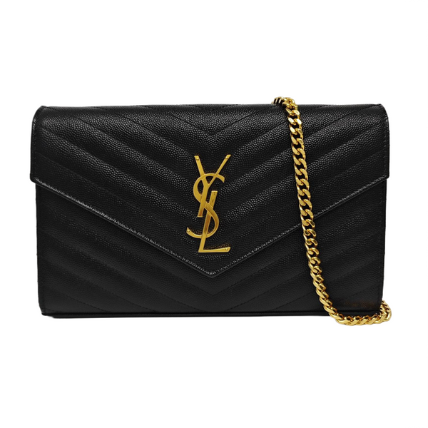 MONOGRAM Medium Chevron Calfskin Black