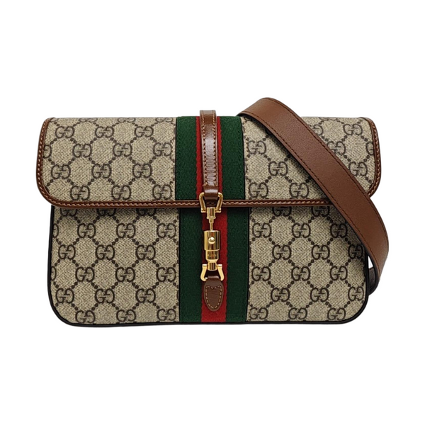 Jackie 1961 Small Monogram Coated Canvas Beige