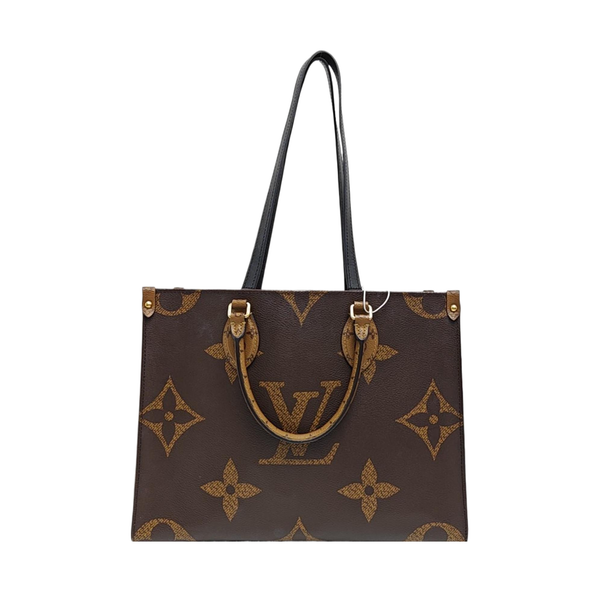 ONTHEGO MM Monogram Coated Canvas Brown