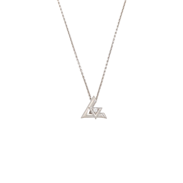 LV VOLT 18k White Gold Silver Necklace