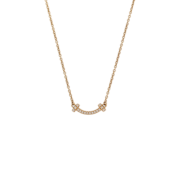 Tiffany T 18k Rose Gold Necklace