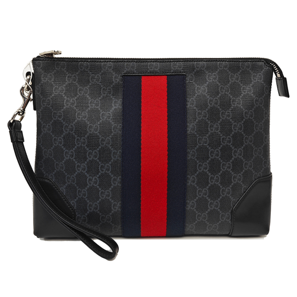 Ophidia Medium Monogram Coated Canvas Gray