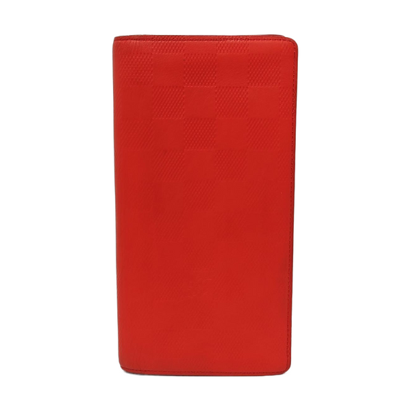 BRAZZA Damier Calfskin Red Wallet