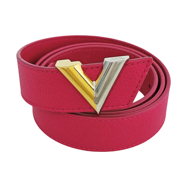 Leather Belt Red