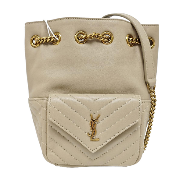 JOE Mini Chevron Lambskin Beige