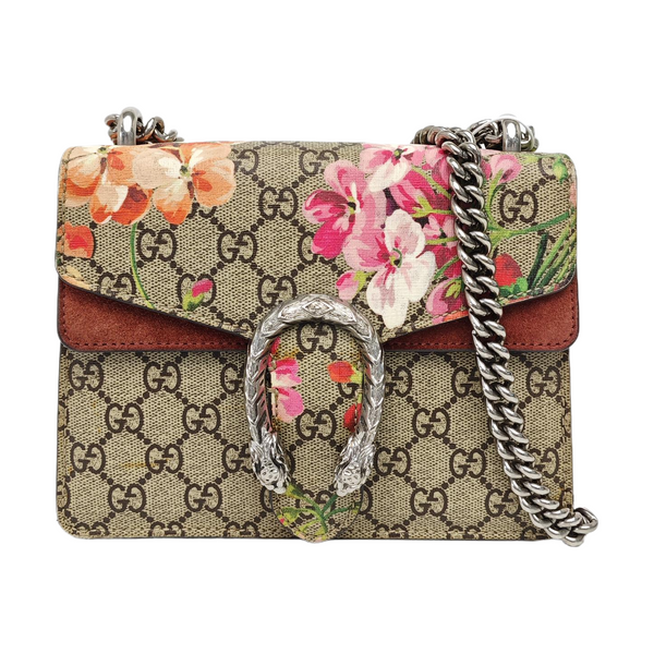 Dionysus Mini Monogram Coated Canvas Beige