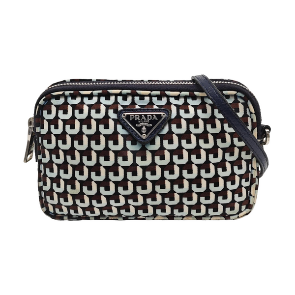 Nylon Shoulder Bag Blue