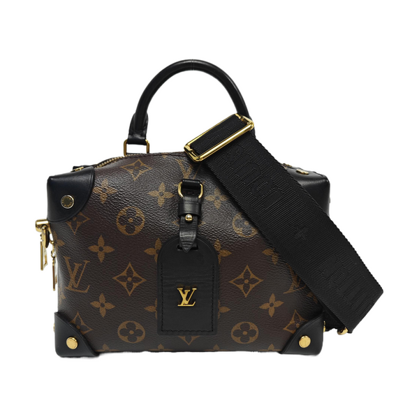 PETITE MALLE Monogram Coated Canvas Brown