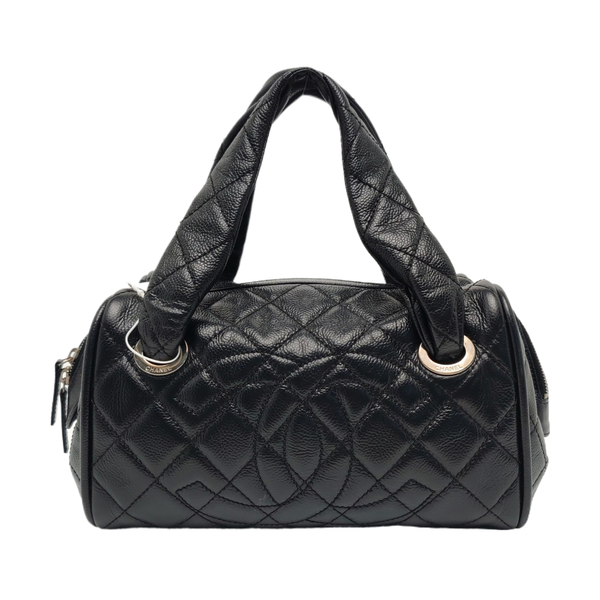 Quilted Grained Calfskin Black