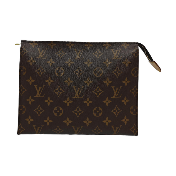 TOILET POCKET 26 Monogram Coated Canvas Brown