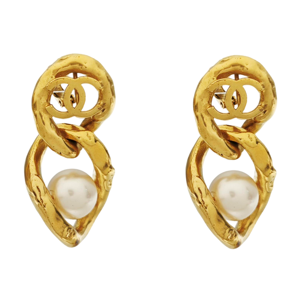 Metal Gold Clip On Earrings