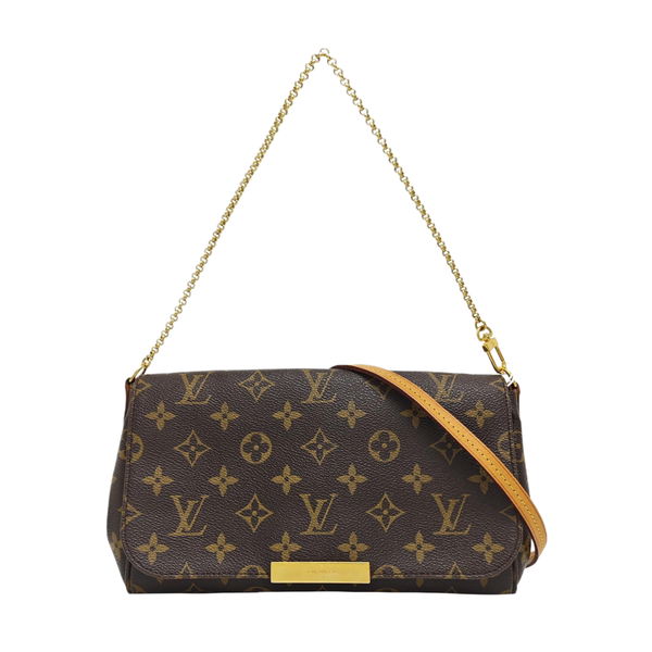 FAVORITE MM Monogram Coated Canvas Brown
