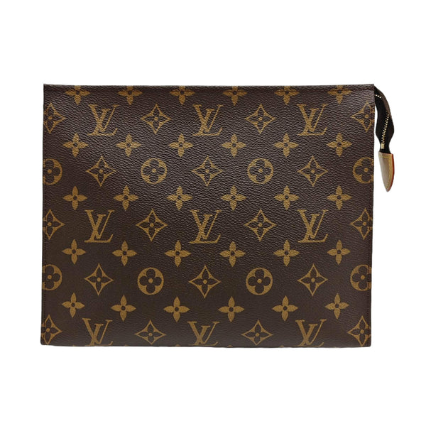 TOILET POCKET 26 Monogram Coated Canvas Brown