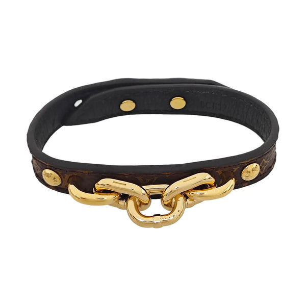 TWIST THE CHAIN Metal Brown Bracelet